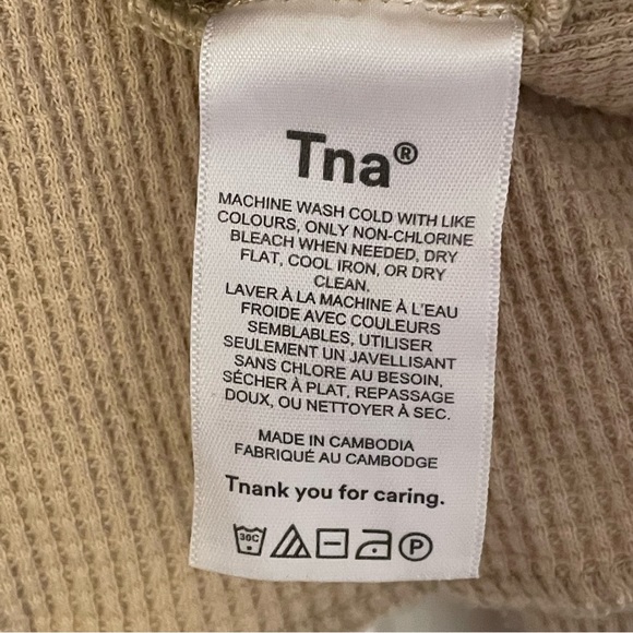 TNA - cropped, boxy waffle top - Picture 5 of 5